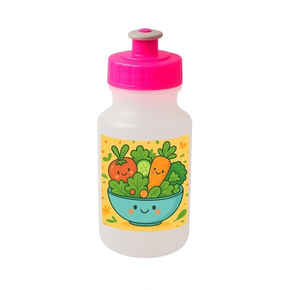 Garrafinha Squeeze Personalizada Salada Divertida