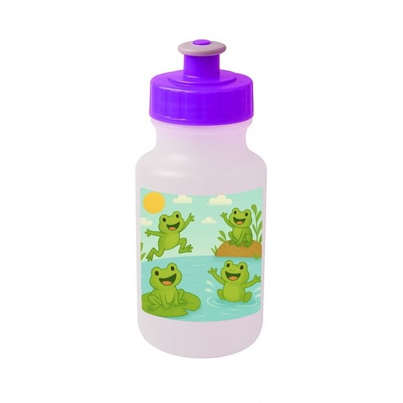 Garrafinha Squeeze Personalizada Sapos Divertidos