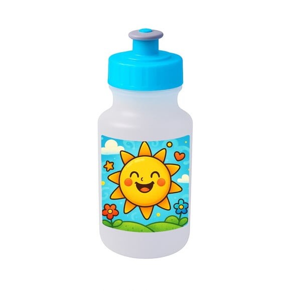 Garrafinha Squeeze Personalizada Sol Sorridente