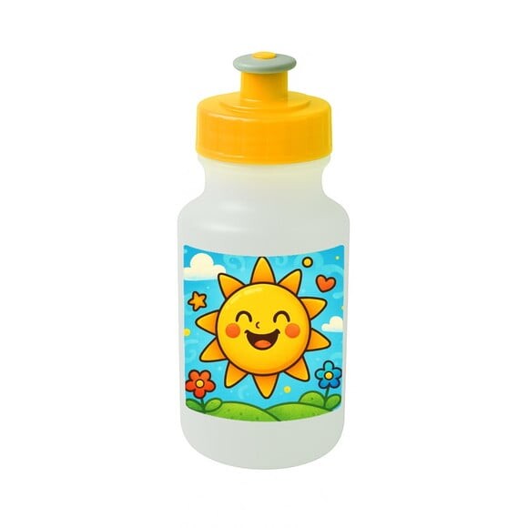 Garrafinha Squeeze Personalizada Sol Sorridente