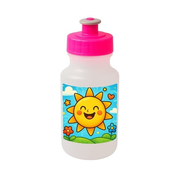 Garrafinha Squeeze Personalizada Sol Sorridente