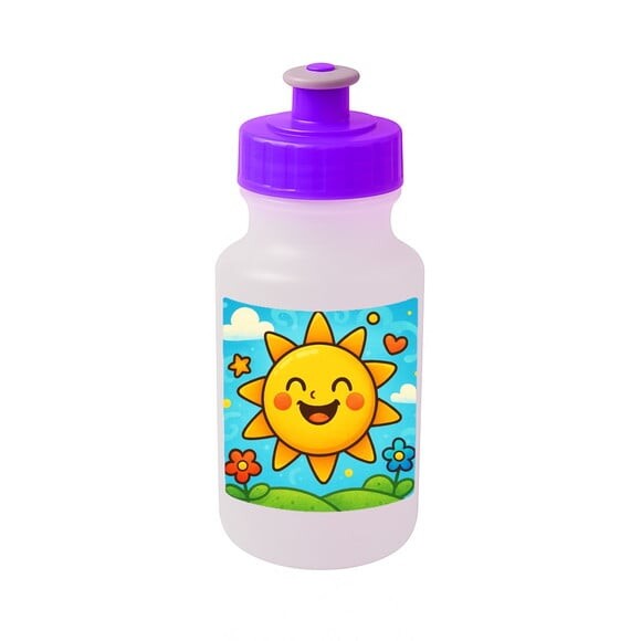 Garrafinha Squeeze Personalizada Sol Sorridente