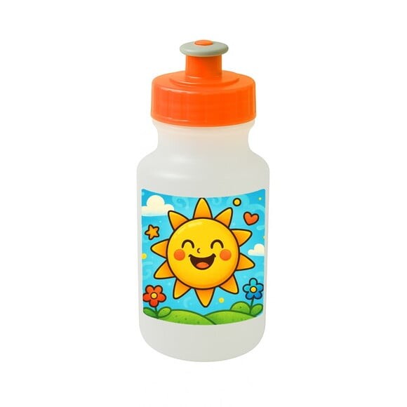 Garrafinha Squeeze Personalizada Sol Sorridente