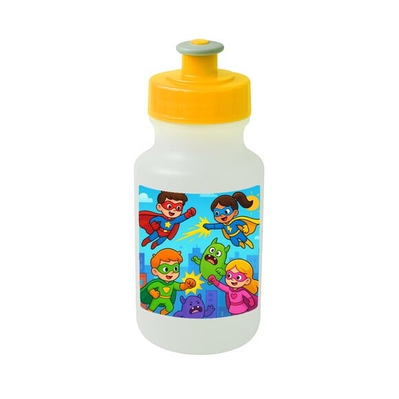 Garrafinha Squeeze Personalizada Super Heróis