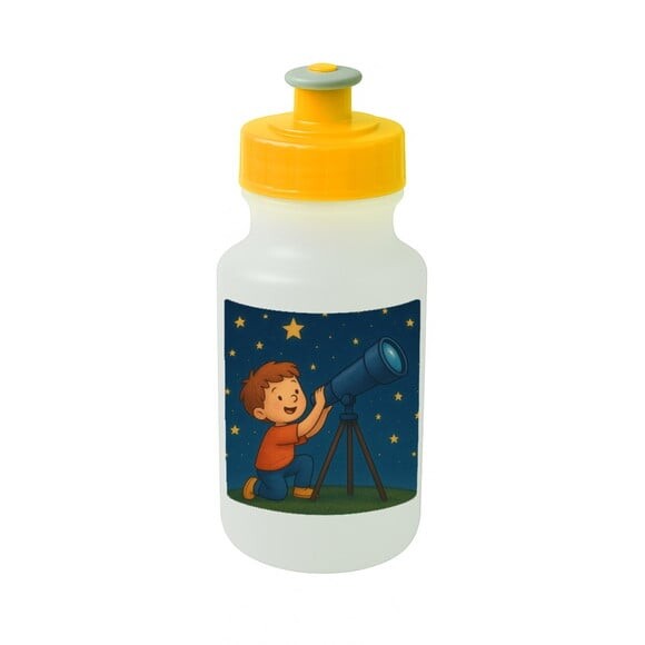 Garrafinha Squeeze Personalizada Telescópio Kids