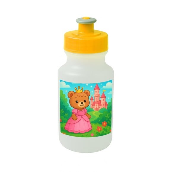 Garrafinha Squeeze Personalizada Ursinha Princesa