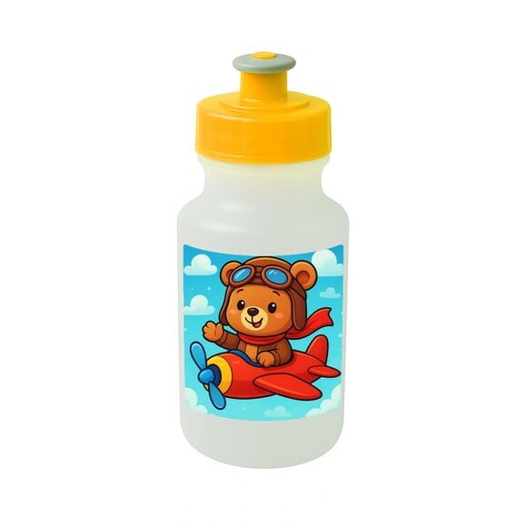 Garrafinha Squeeze Personalizada Ursinho Aviador