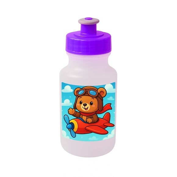 Garrafinha Squeeze Personalizada Ursinho Aviador