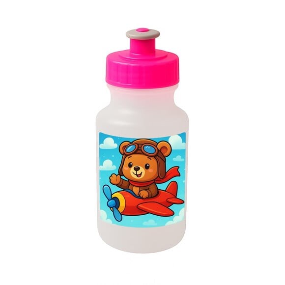 Garrafinha Squeeze Personalizada Ursinho Aviador