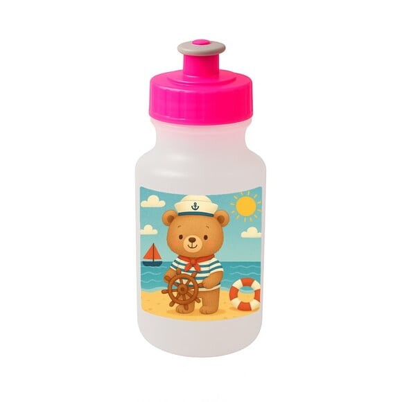 Garrafinha Squeeze Personalizada Ursinho Marinheiro