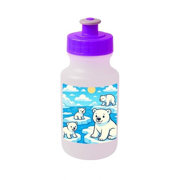 Garrafinha Squeeze Personalizada Ursos Polares