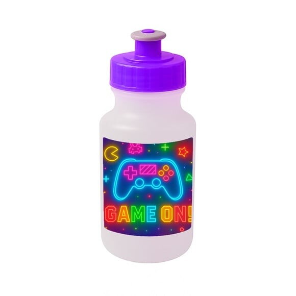 Garrafinha Squeeze Personalizada Video Game Neon