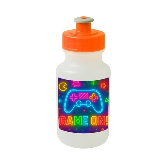 Garrafinha Squeeze Personalizada Video Game Neon
