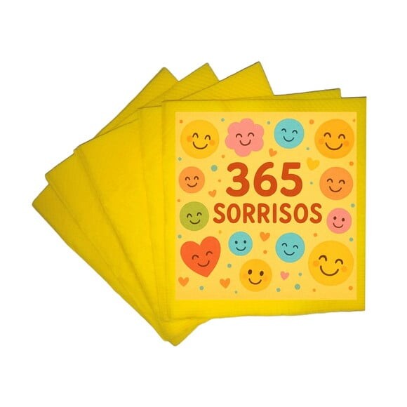 Guardanapo de Papel Personalizado 365 Sorrisos