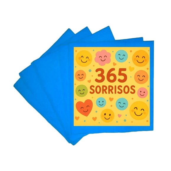 Guardanapo de Papel Personalizado 365 Sorrisos