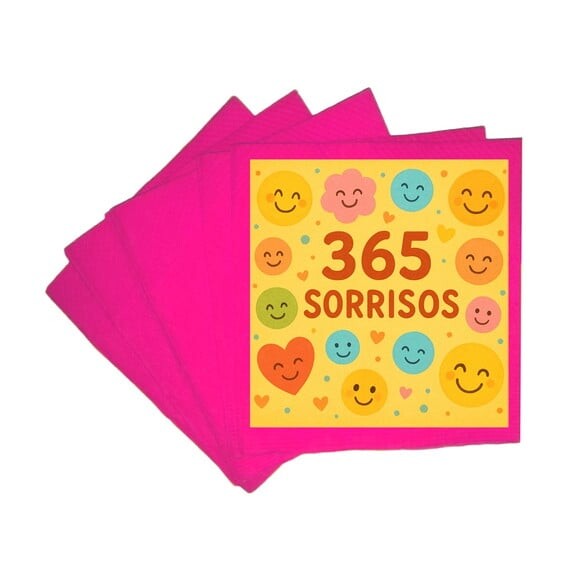 Guardanapo de Papel Personalizado 365 Sorrisos