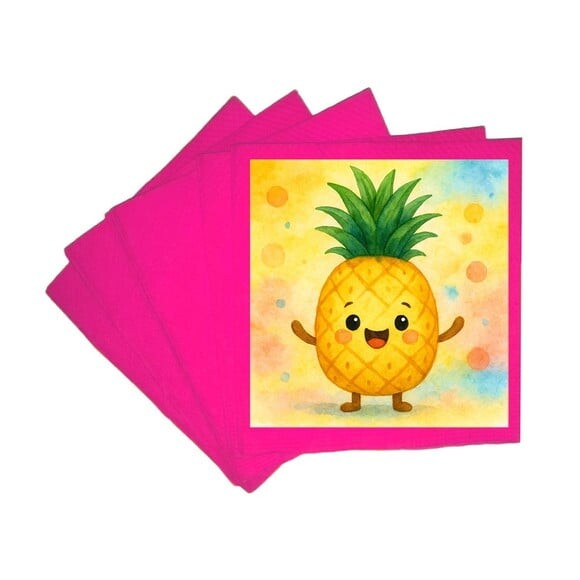 Guardanapo de Papel Personalizado Abacaxi