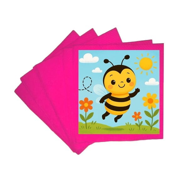 Guardanapo de Papel Personalizado Abelhinha