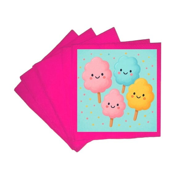 Guardanapo de Papel Personalizado Algodão Doce