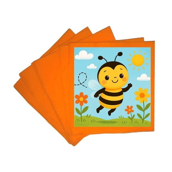 Guardanapo de Papel Personalizado Abelhinha