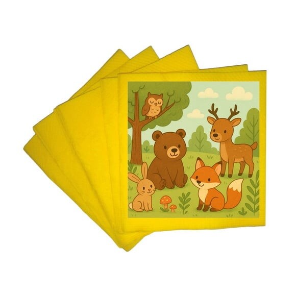 Guardanapo de Papel Personalizado Animais da Floresta