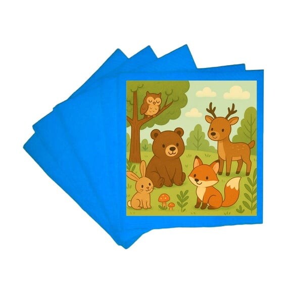 Guardanapo de Papel Personalizado Animais da Floresta