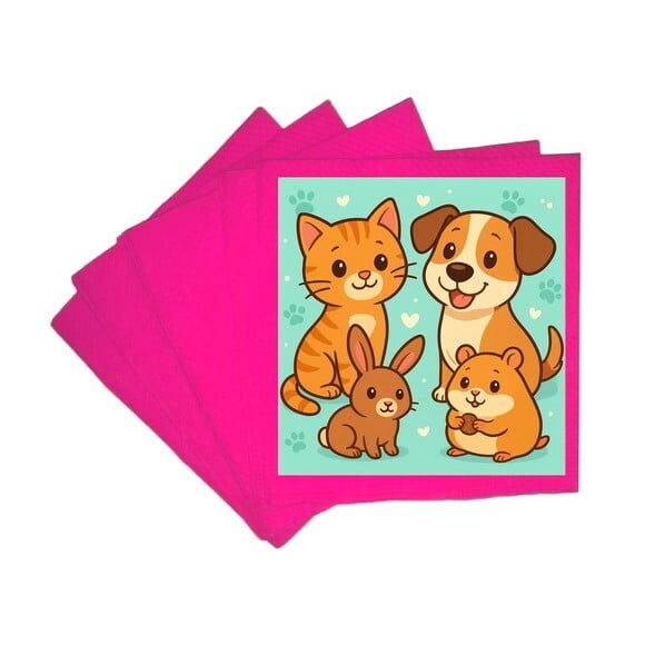 Guardanapo de Papel Personalizado Animais de Estimação