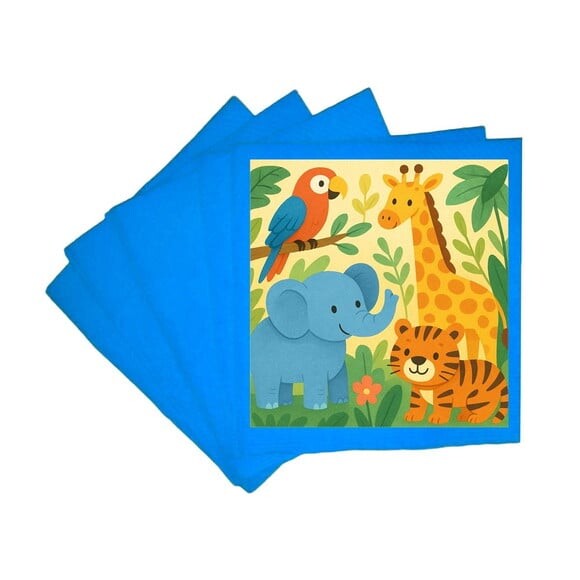 Guardanapo de Papel Personalizado Animais Exóticos