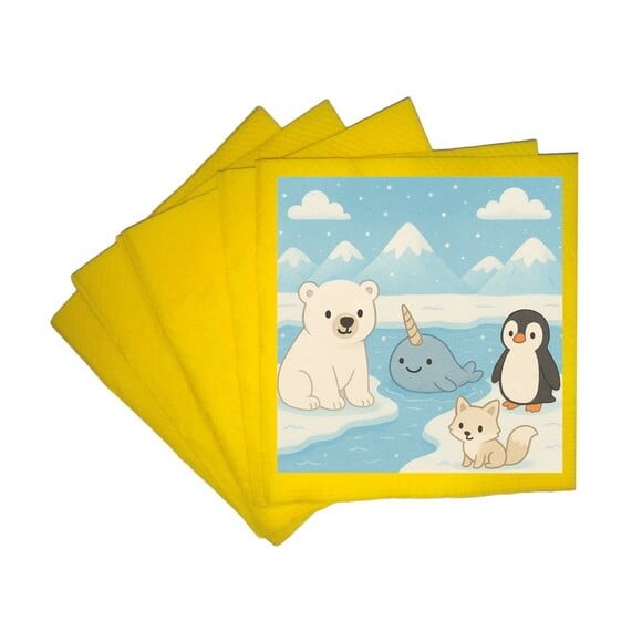 Guardanapo de Papel Personalizado Animais do Ártico
