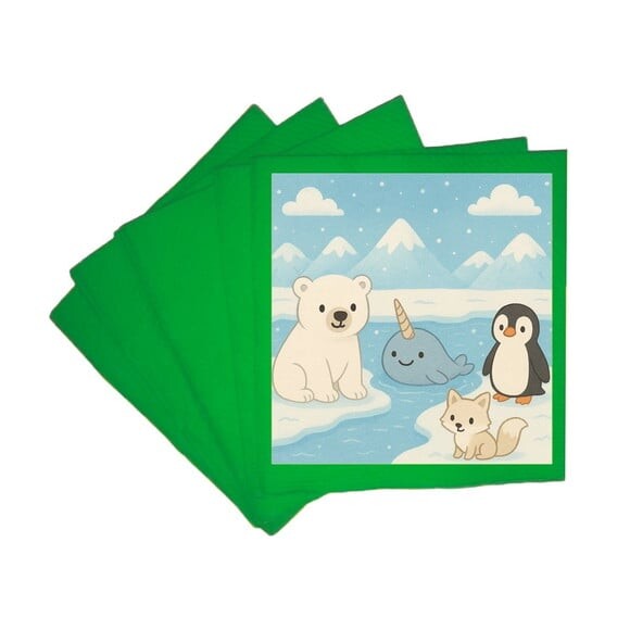 Guardanapo de Papel Personalizado Animais do Ártico