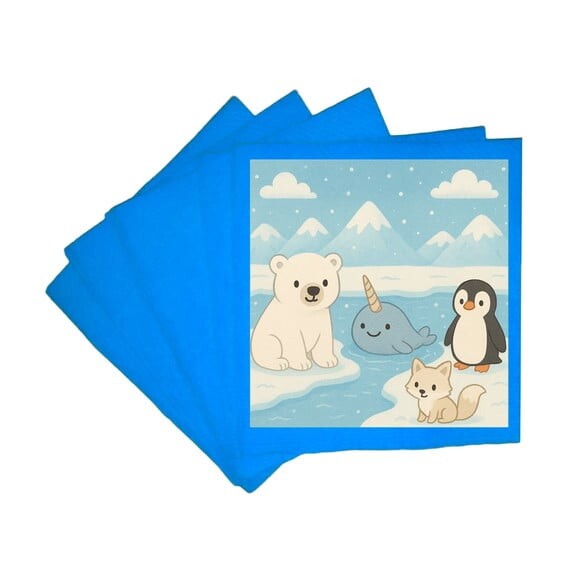 Guardanapo de Papel Personalizado Animais do Ártico