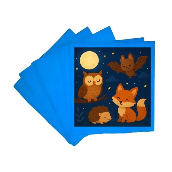 Guardanapo de Papel Personalizado Animais Noturnos