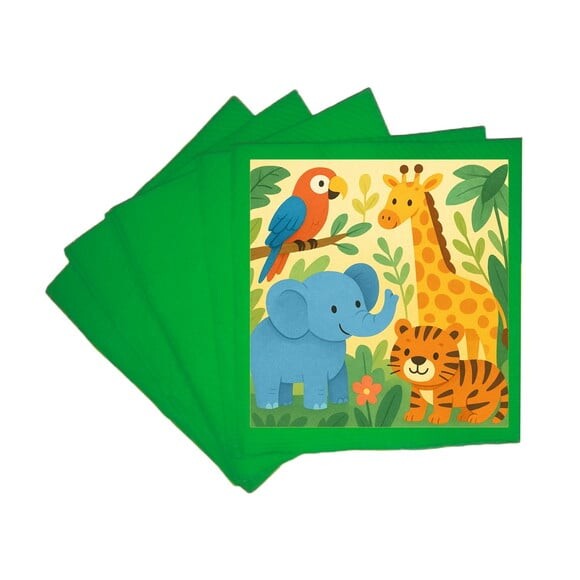 Guardanapo de Papel Personalizado Animais Exóticos