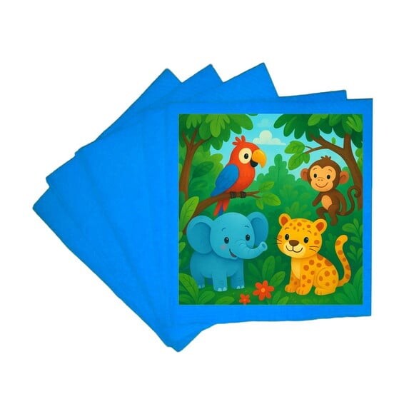 Guardanapo de Papel Personalizado Animais Tropicais