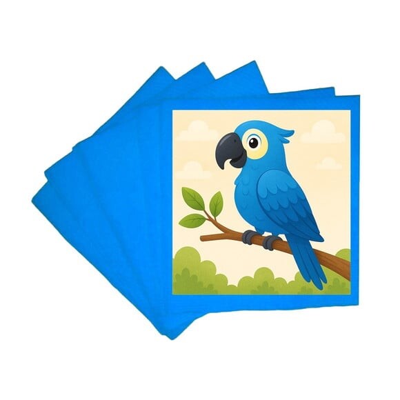 Guardanapo de Papel Personalizado Arara Azul