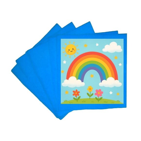 Guardanapo de Papel Personalizado Arco-íris