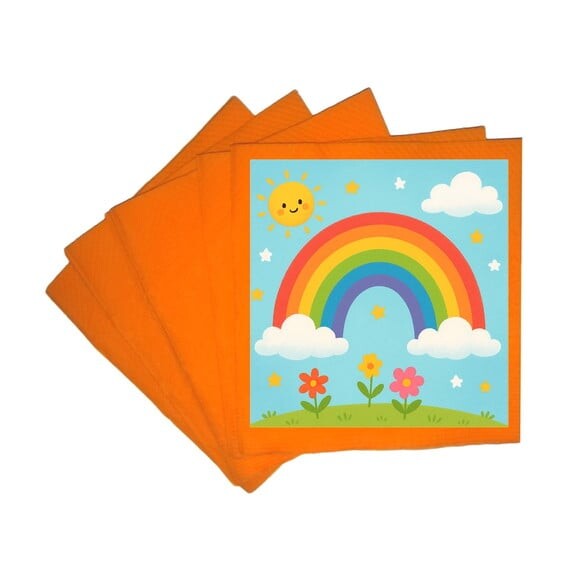Guardanapo de Papel Personalizado Arco-íris