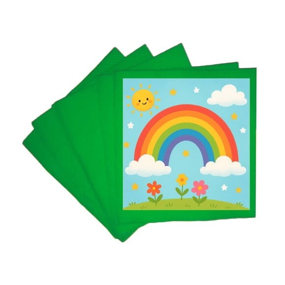 Guardanapo de Papel Personalizado Arco-íris