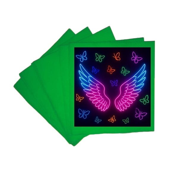 Guardanapo de Papel Personalizado Asas Neon