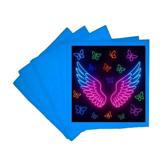 Guardanapo de Papel Personalizado Asas Neon