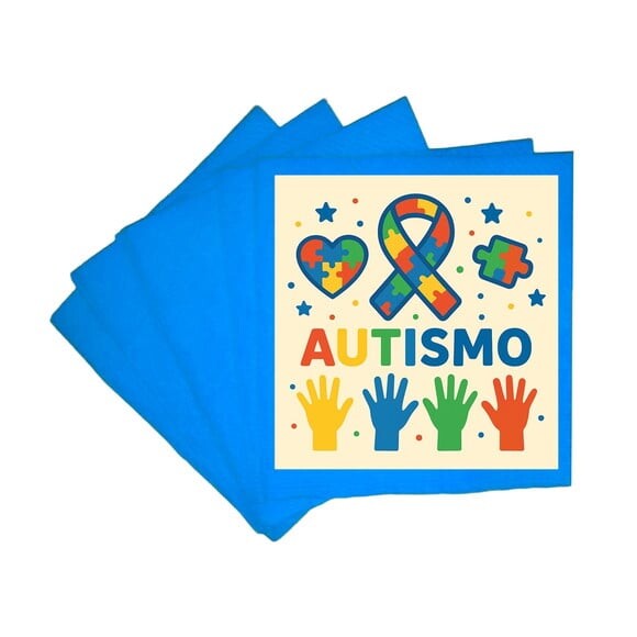 Guardanapo de Papel Personalizado Autismo