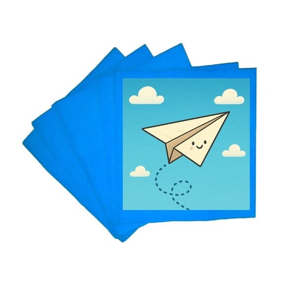 Guardanapo de Papel Personalizado Aviãozinho de Papel