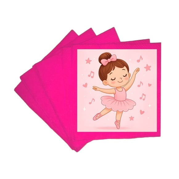 Guardanapo de Papel Personalizado Bailarina