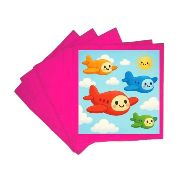 Guardanapo de Papel Personalizado Aviões