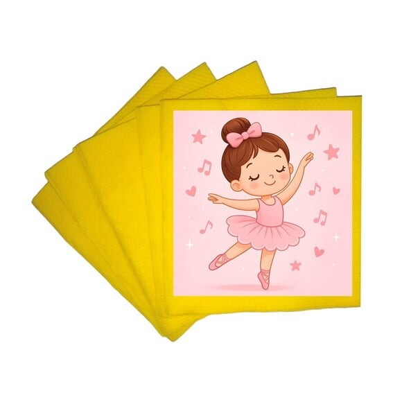 Guardanapo de Papel Personalizado Bailarina
