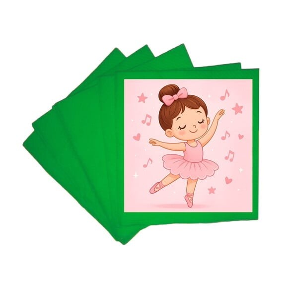 Guardanapo de Papel Personalizado Bailarina
