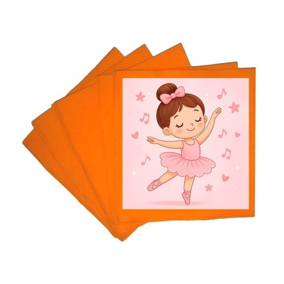 Guardanapo de Papel Personalizado Bailarina