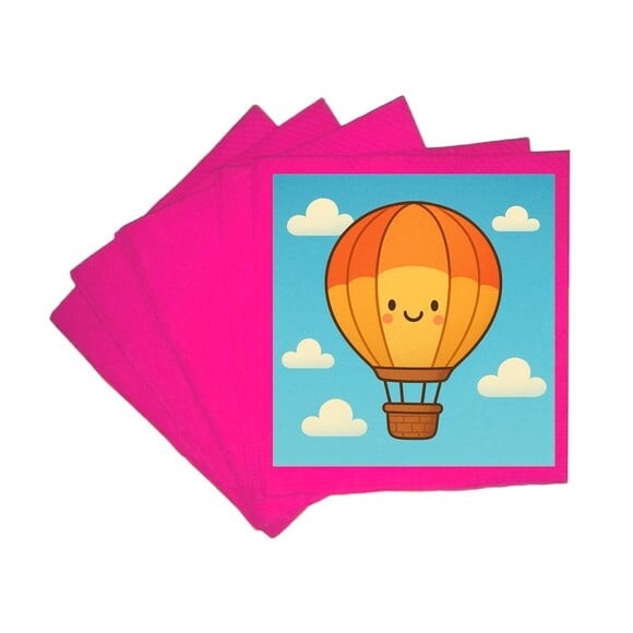 Guardanapo de Papel Personalizado Balão de Ar Quente