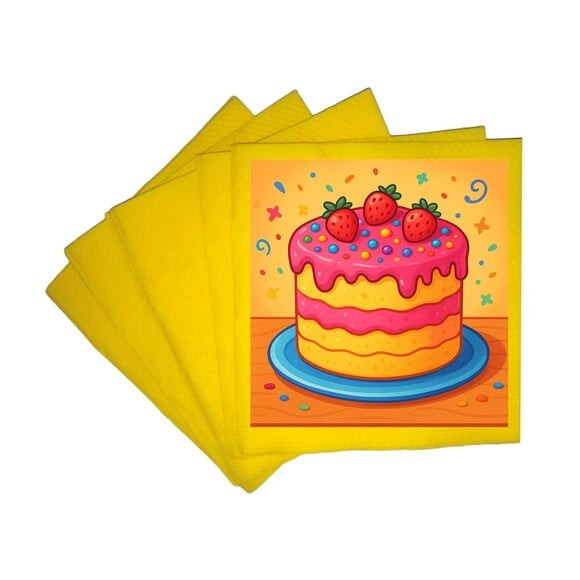 Guardanapo de Papel Personalizado Bolo Confeitado