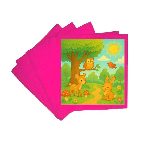 Guardanapo de Papel Personalizado Bosque Encantado